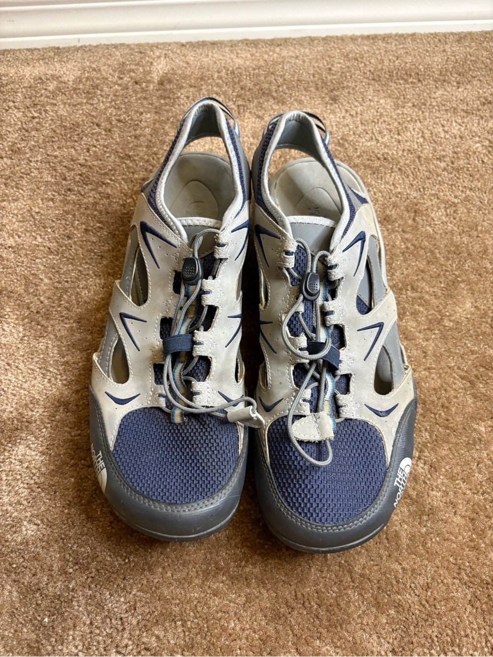 The North Face Men's Navy and Light Gray Outdoor Sandals